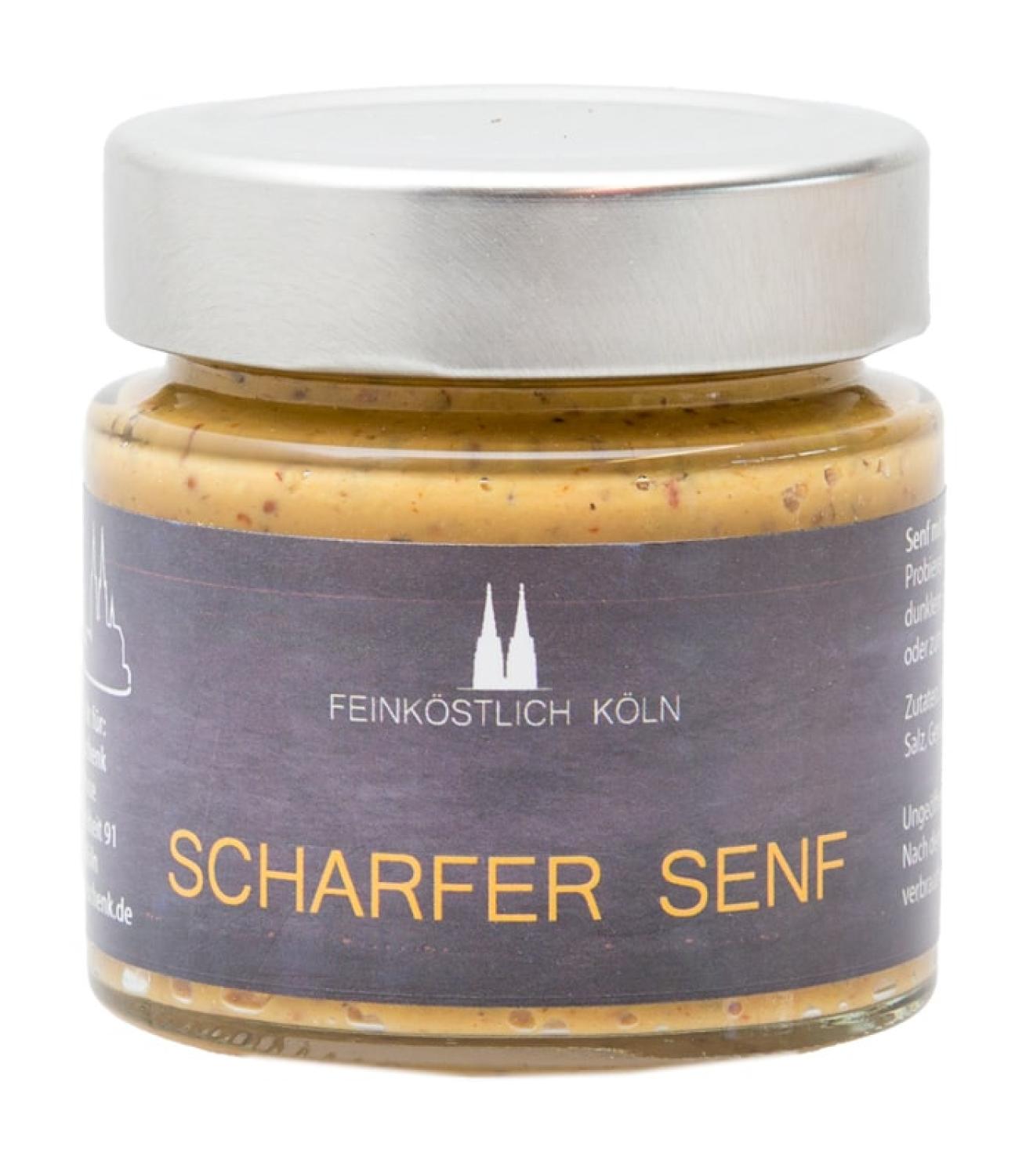 Scharfer Kölner Senf im Glas